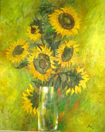 Girasoles Acrílico Lienzo Figura