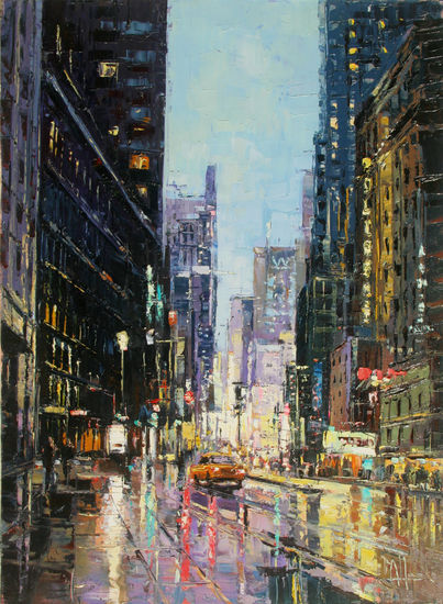 New York 2 Oil Canvas Landscaping