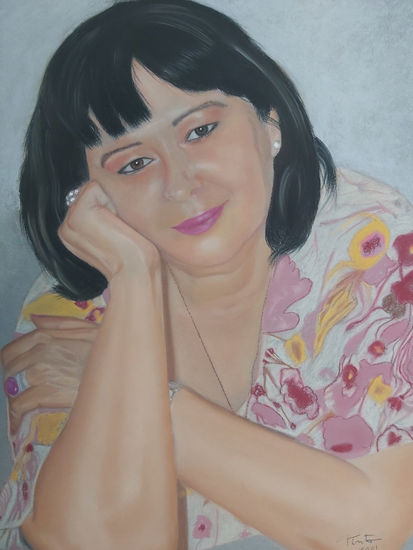 Se realizan RETRATOS personalizados al pastel realizados a mano Pastel Papel Retrato