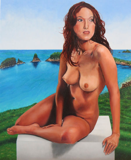 ''Mermaid's songs'' Oil Panel Nude Paintings