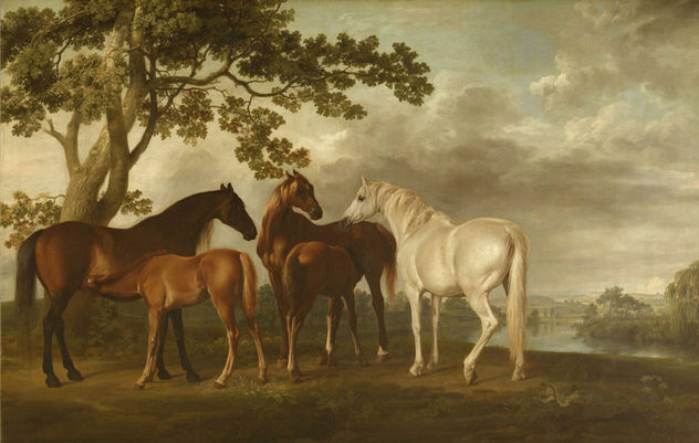 PAISAJE CON CABALLOS
