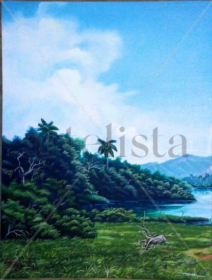 Río de montaña Oil Canvas Landscaping