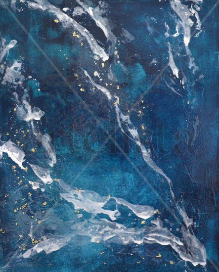 THE SKY OF THE EARTH Nº1 Mixed media Canvas Marine Painting