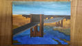 Pintura en lienzo puente de brooklyng