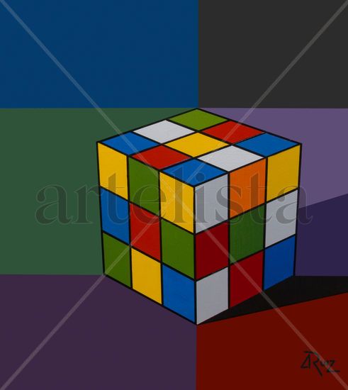 "Rubik" Acrílico Tabla Figura