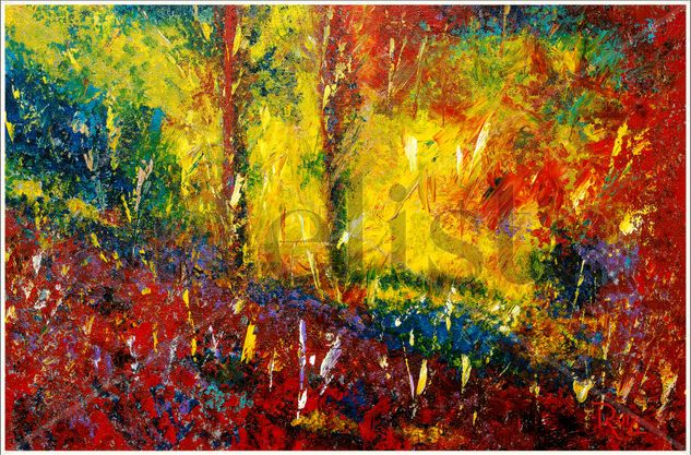 "Primavera en el Bosque" Acrylic Panel Landscaping