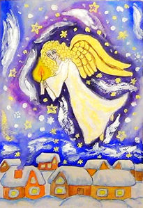 Angel with candle