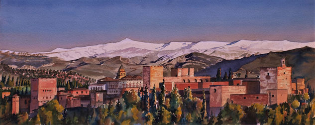 La Alhambra Watercolour Paper Landscaping