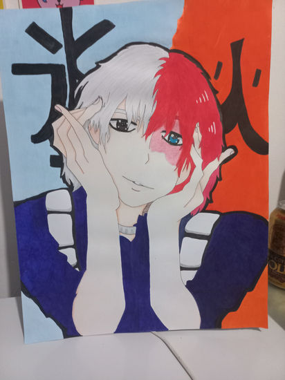 Todoroki shoto fanart Lápiz