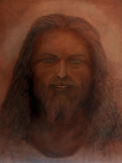 Jesús de Nazaret Pastel Panel Figure Painting