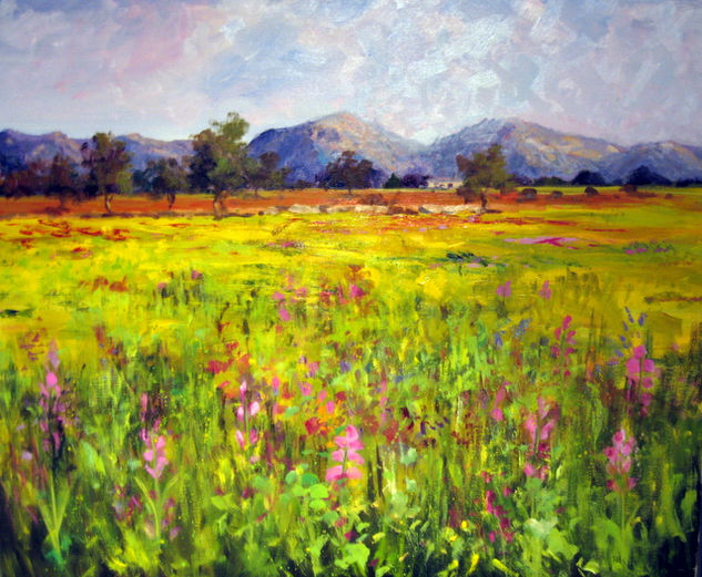 Campo silvestre Oil Canvas Landscaping