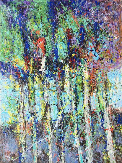 Dance of trees 904 Oil Canvas Landscaping