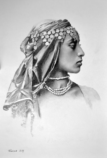 Women of Algeria Pencil