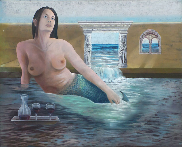 La sirena Óleo Lienzo Figura