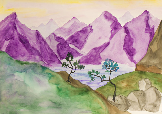 Lilas hills Watercolour Paper Landscaping