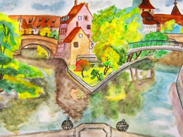 Nuremberg 7 Watercolour Paper Landscaping