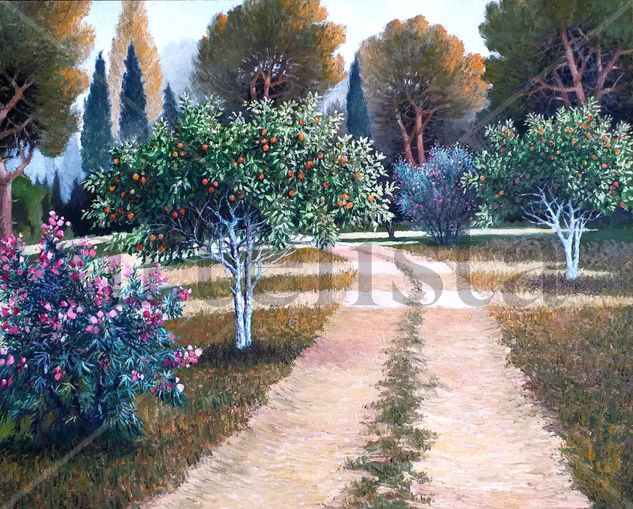 Jardin Oil Canvas Landscaping