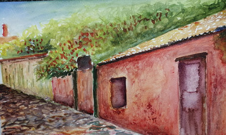 Acuarela de Colonia del Sacramento