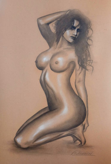 Desnudo femenino Charcoal