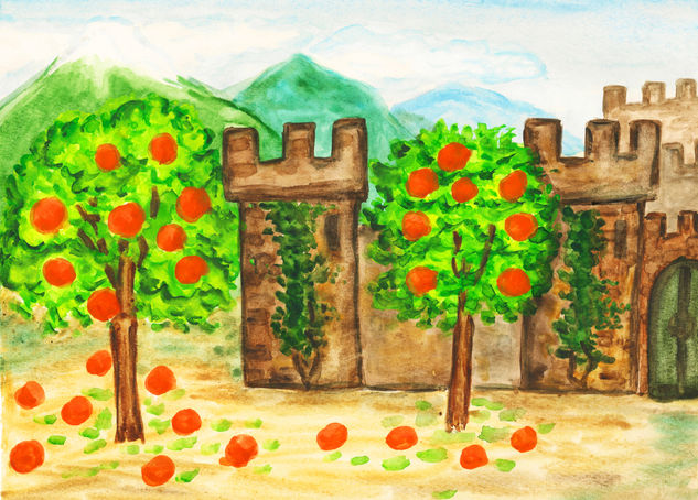 Spain Watercolour Paper Landscaping