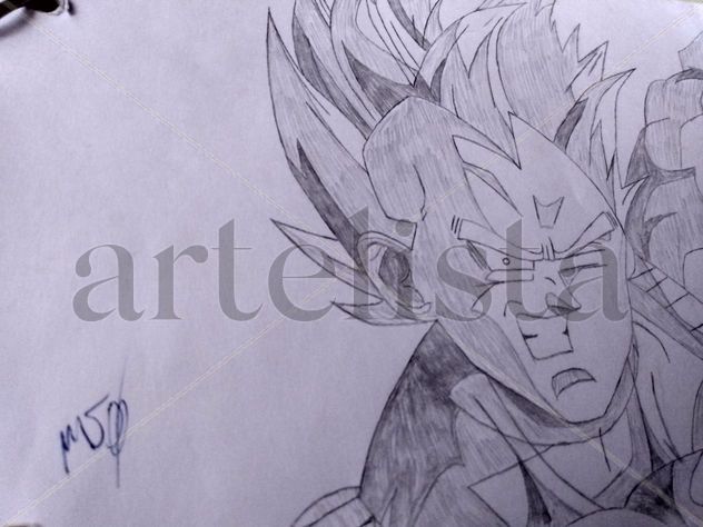 Vegeta luchando contra Jiren