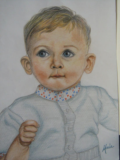 Ricardito  (c) Pencil (coloured) Card Portrait