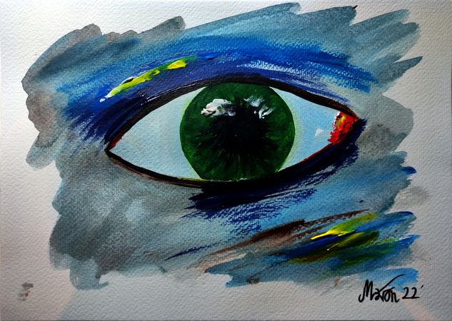 Tu mirada 6 Acrylic Paper Portrait