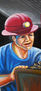 Minero hondureño. pintura hondureña