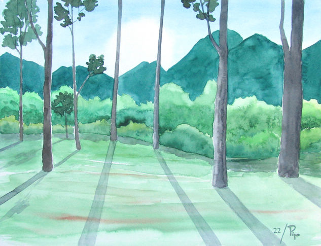 contraluz Watercolour Paper Landscaping