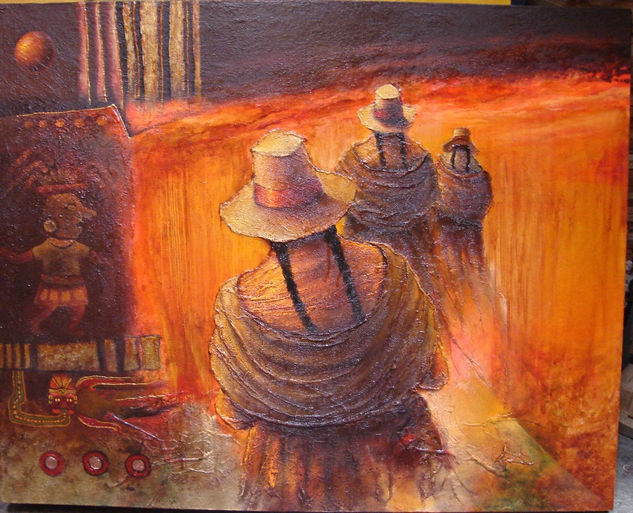 encuentro ancestral Oil Canvas Others