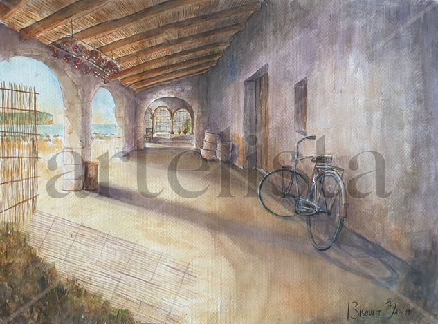 Bicicleta en el riurau Watercolour Paper Others