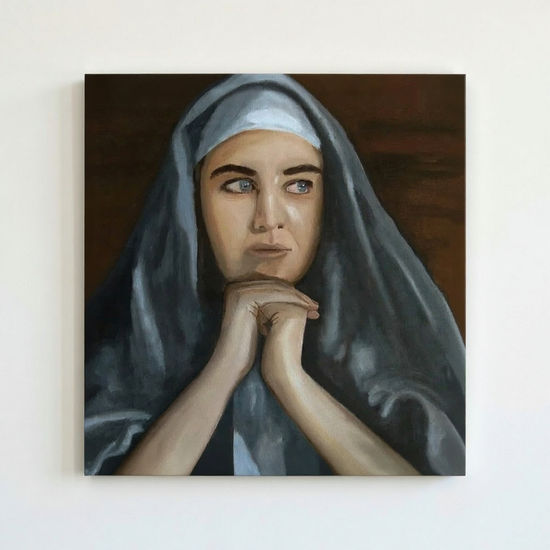 SANTA Óleo Lienzo Retrato