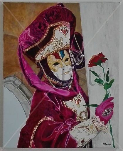 2021 - Carnaval de Venecia Acrylic Others Figure Painting