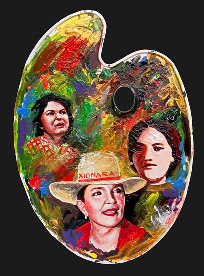 XIOMARA CASTRO, BERTA CACERES, VISITACION PADILLA, MUSAS DE LA DIGNIDAD, Acrylic Others Portrait