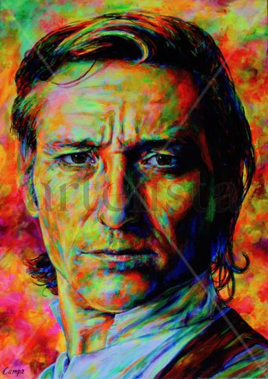 Antonio Gades (Flamenco Dancer) Acrylic Canvas Portrait