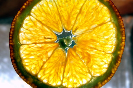 Reflejos de naranja