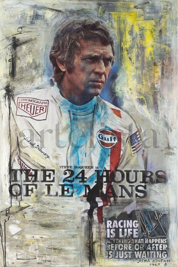 Steve McQueen Racing is Life Acrylic Canvas Others