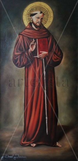 San Francisco de Asis Oil Canvas Portrait