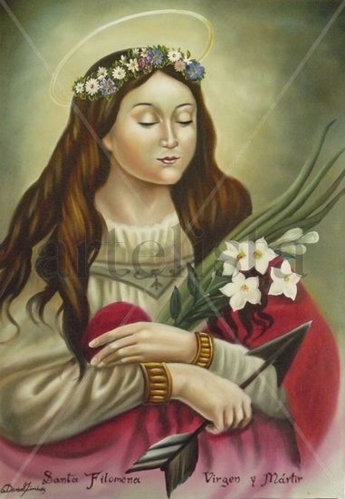 Santa Filomena, virgen martir Oil Canvas Portrait