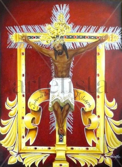 Señor de los Milagros de Buga Oil Canvas Portrait