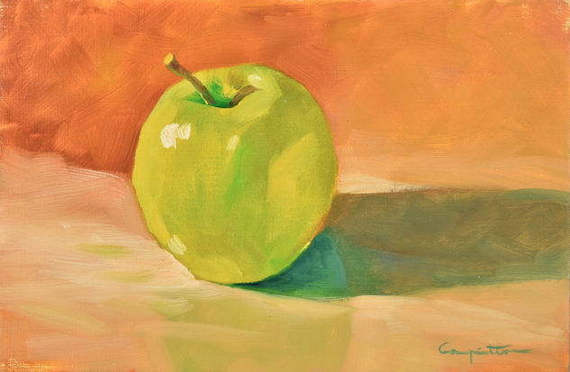 Manzana golden Oil Paper Still Life Paintings