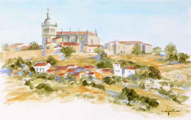 Catedral de Coria Watercolour Paper Landscaping