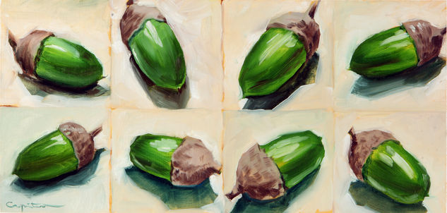 Bellotas Oil Paper Still Life Paintings