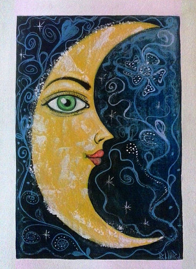 Luna de Invierno Oil Canvas Figure Painting