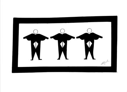 Los tres gimnastas
