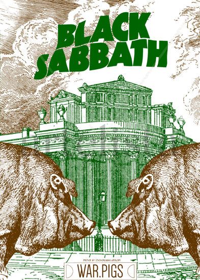 Poster clásico de Black Sabbath 