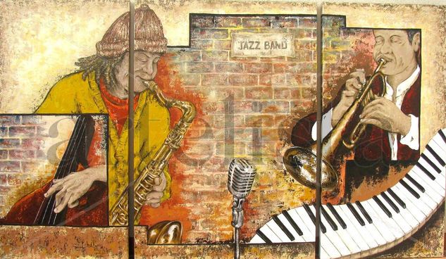 JAZZ Acrílico Lienzo Figura