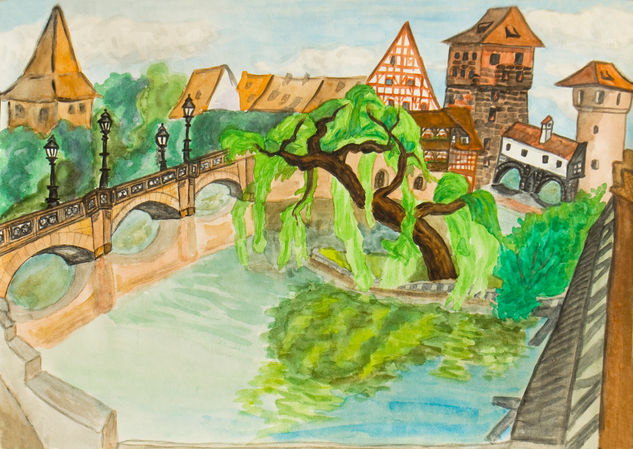 Nuremberg 10 Watercolour Paper Landscaping