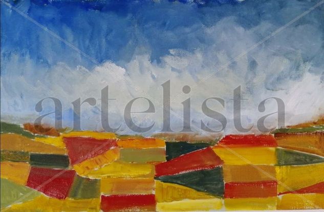 Castilla plana Oil Canvas Landscaping