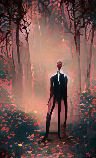 Slenderman en el bosque 